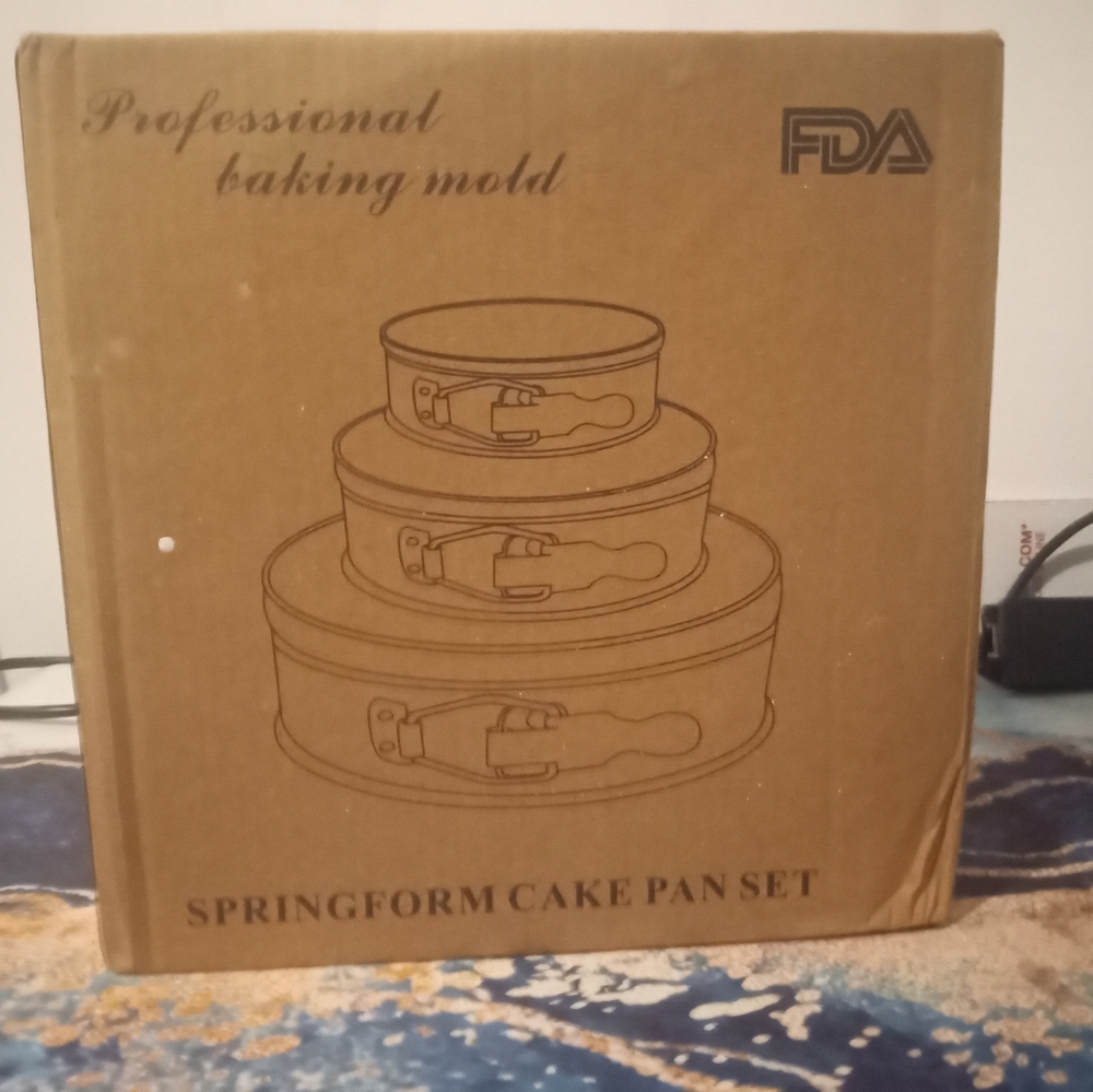 3pcs spring form pan 9 inch 7inch 4.7 inch premium cheesecake pans removable